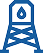 Water Storage Tank Services icon in blue